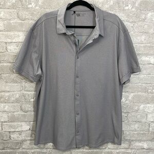 VRST Grey Heather Button Down Shirtt